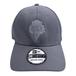 Seattle Sounders FC New Era 39Thirty Gray Stretch Fit Hat M/L Soccer Cap